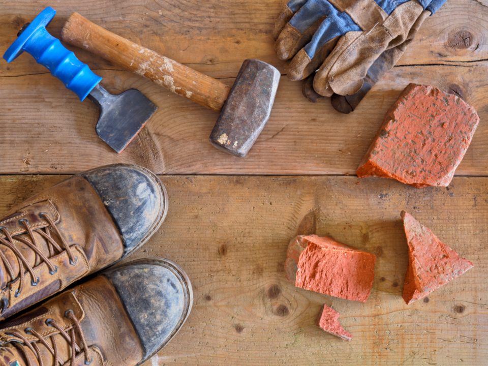 Illustrative photograph of construction Tools